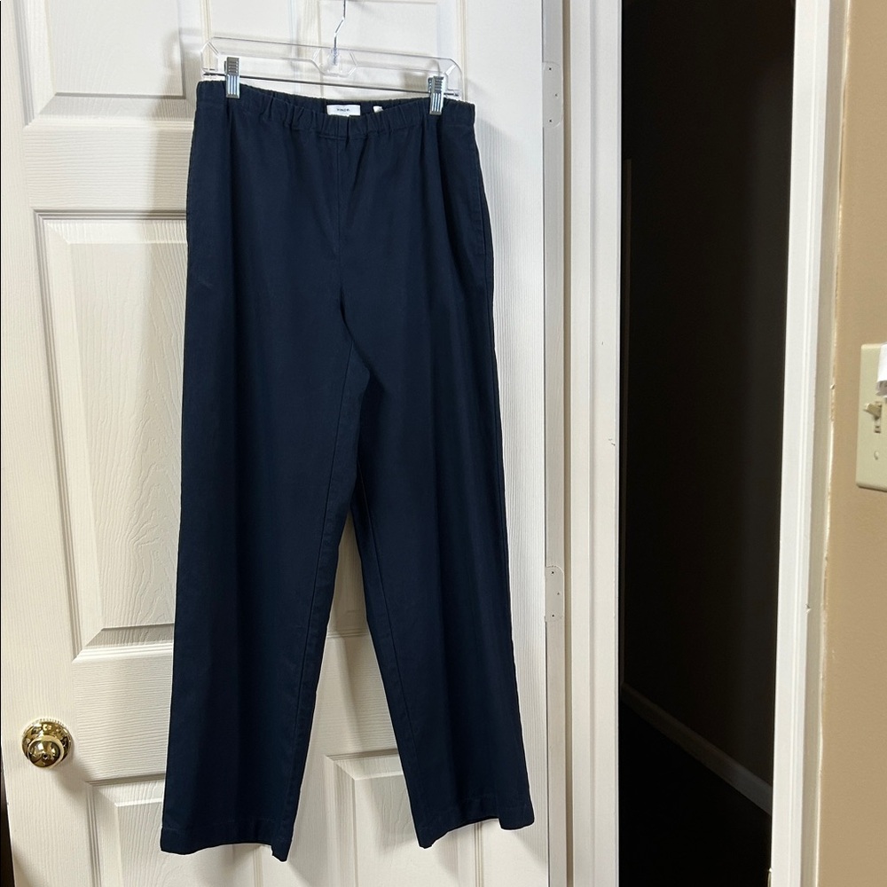 Vince Women’s Navy Elastic Waist Pants Size Medium